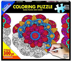 Jigsaw - Mandala Coloring 300 pc