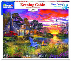 Jigsaw - Evening Country Cabin 1000 pc