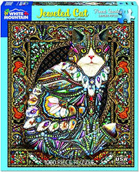 Jigsaw - Jeweled Cat 1000 pc